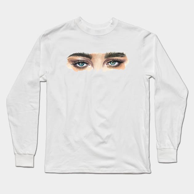 Eyes Long Sleeve T-Shirt by Kira Balan